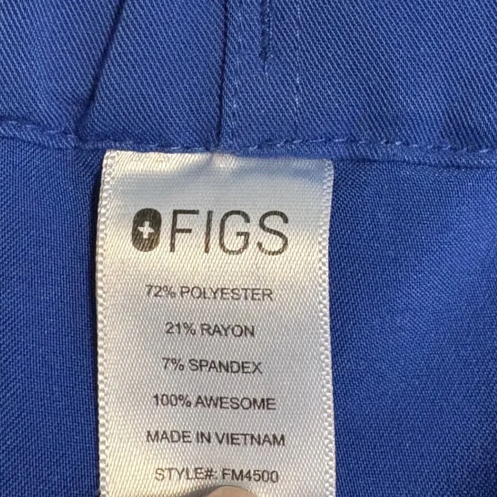 FIGS Mens Royal Blue Technical Collection Scrub‎ Pants FM4500 Size L Drawstring